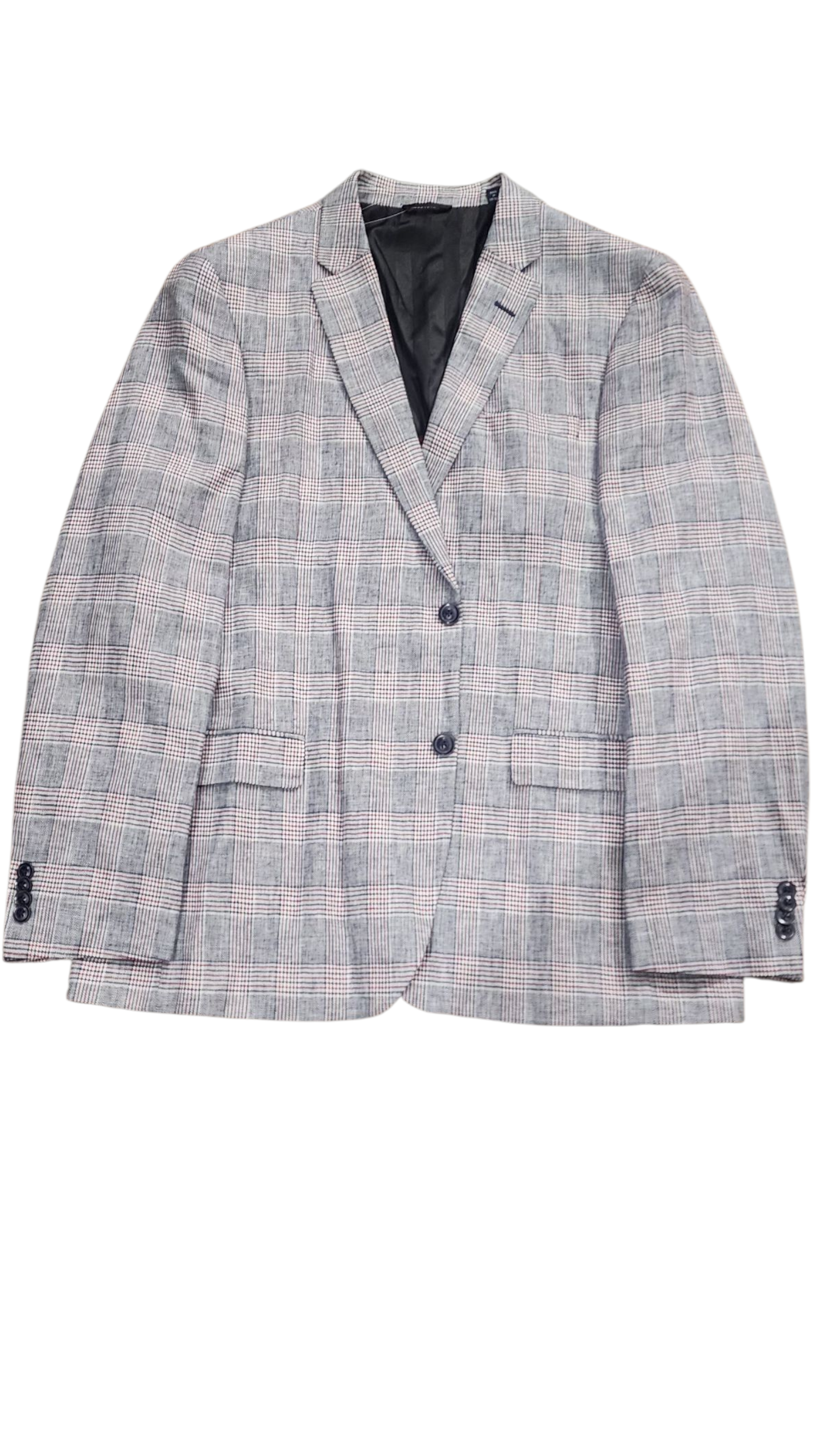Ben Sherman Grey Checkered Blazer Jacket