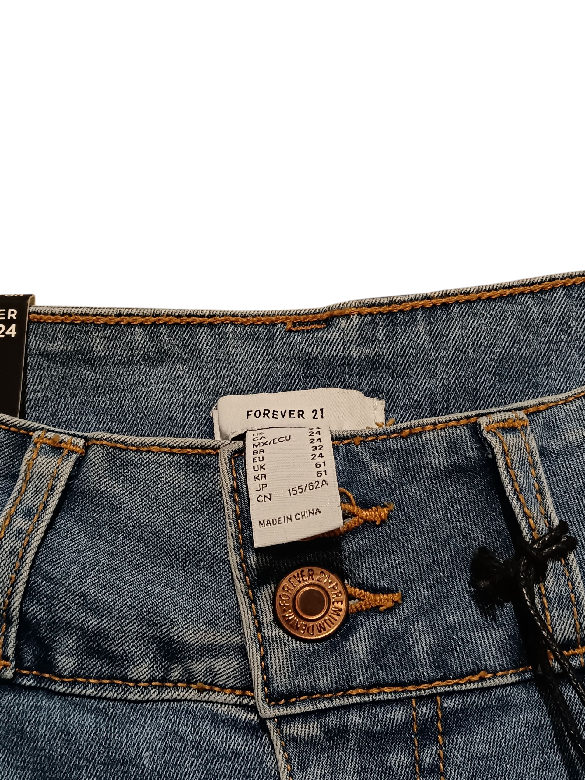 FOREVER21 THE UP LYFTER Blue jeans shorts