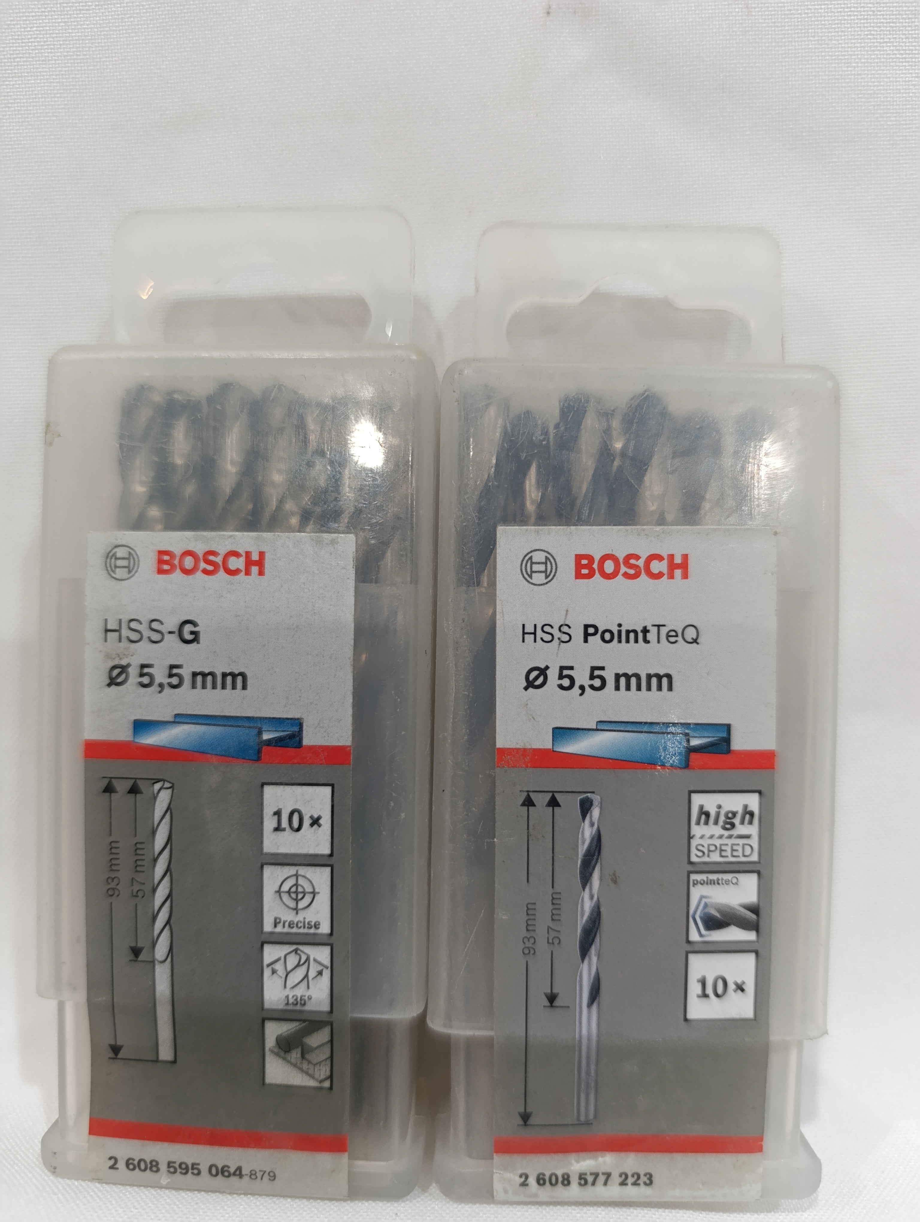 رؤوس مثقاب معدنية BOSCH HSS-G ¢5.5 مم
