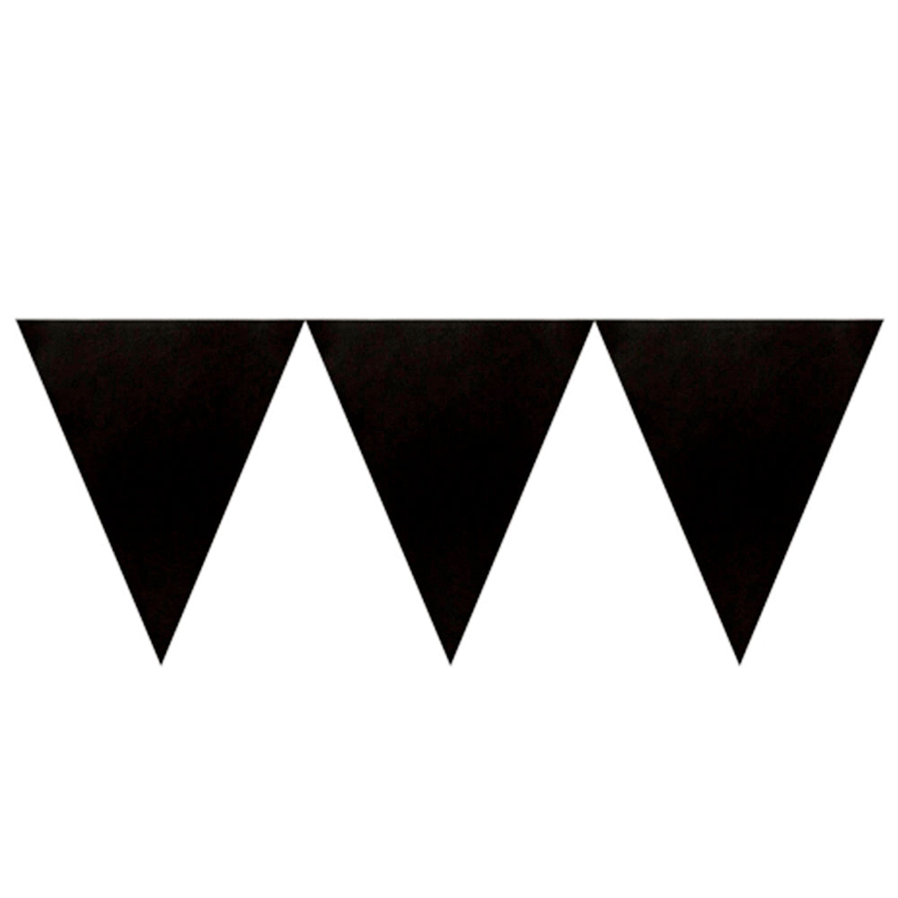 Flagbanner Black - 12pcs (14cm / 3meters)