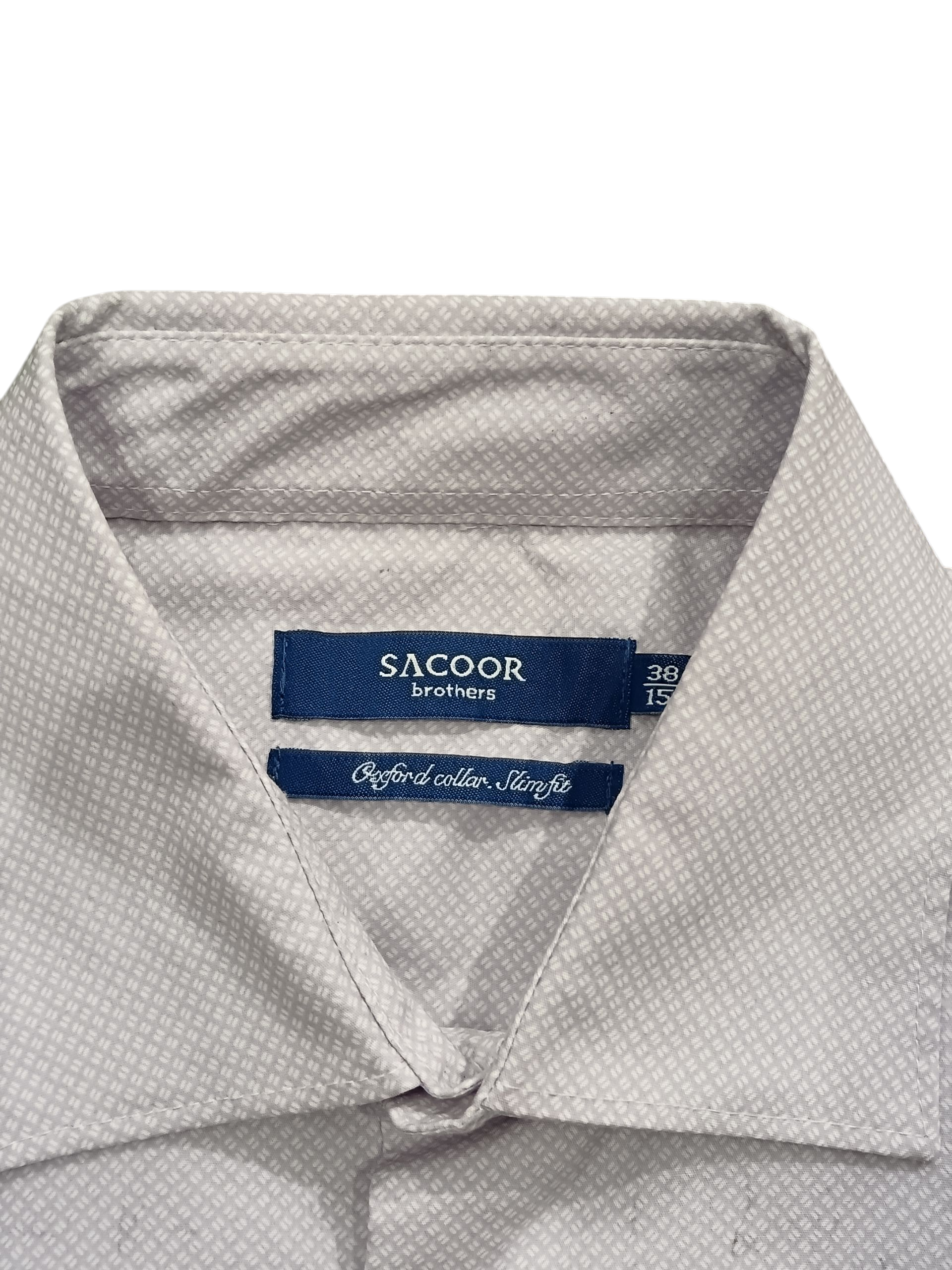 SACOOR BROTHERS Men's shirt long sleeve light purple color