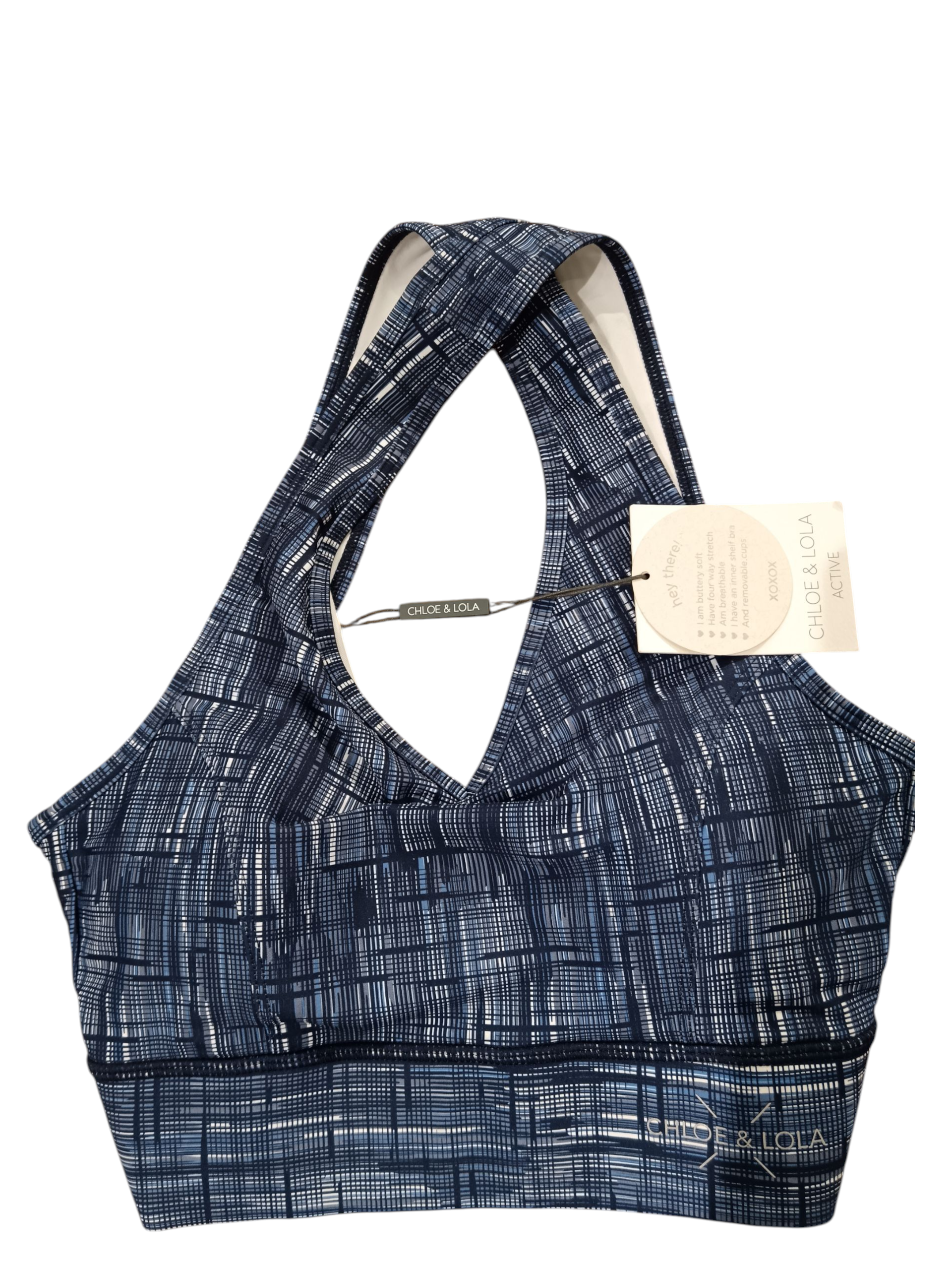CHLOE LOLA Women's bra solid blue