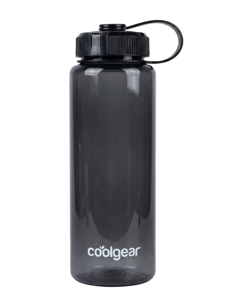 32oz Cool Gear Transparent Black Water Bottle