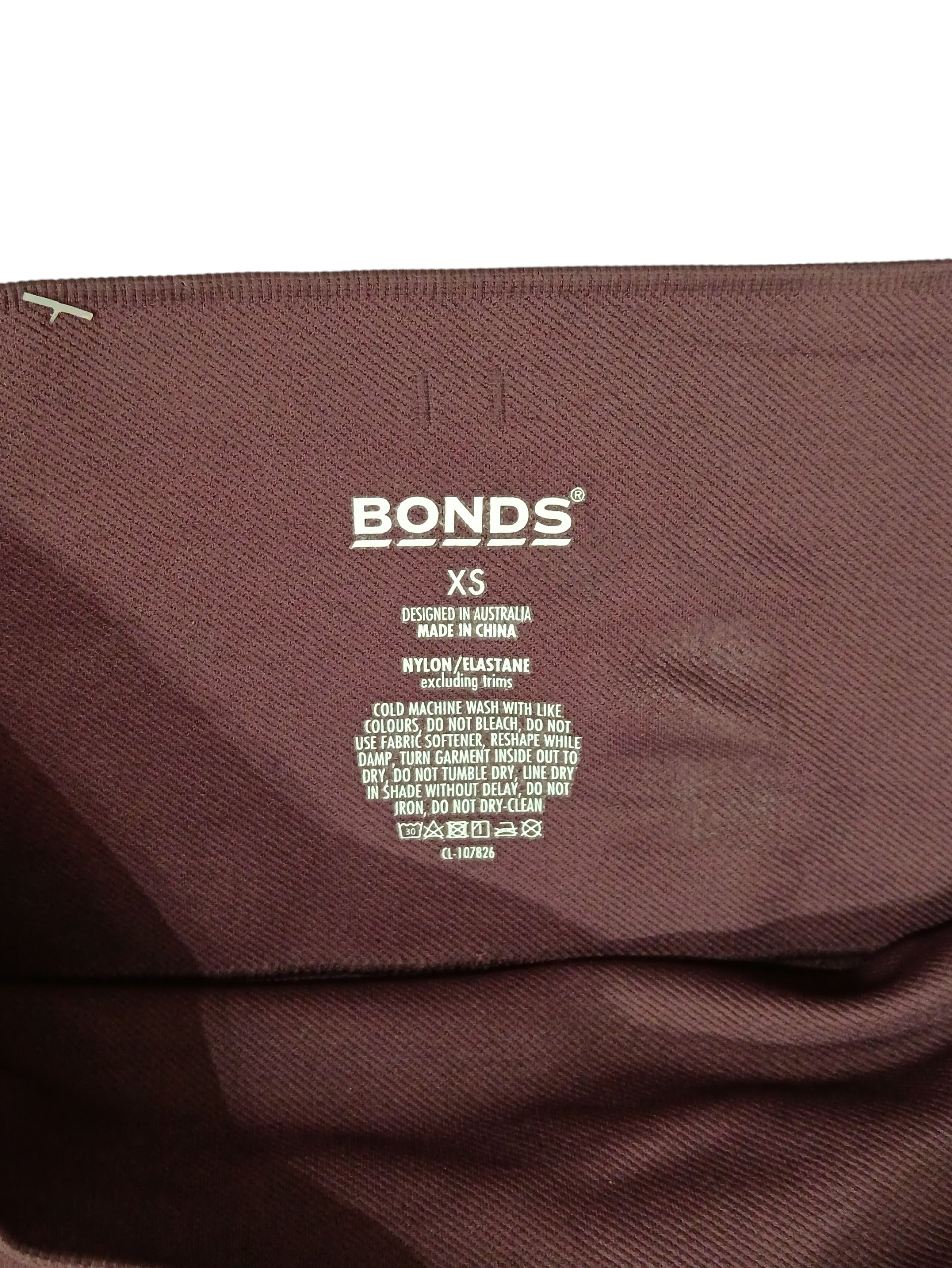 BONDS Women's Leggings Color: Solid Purple
