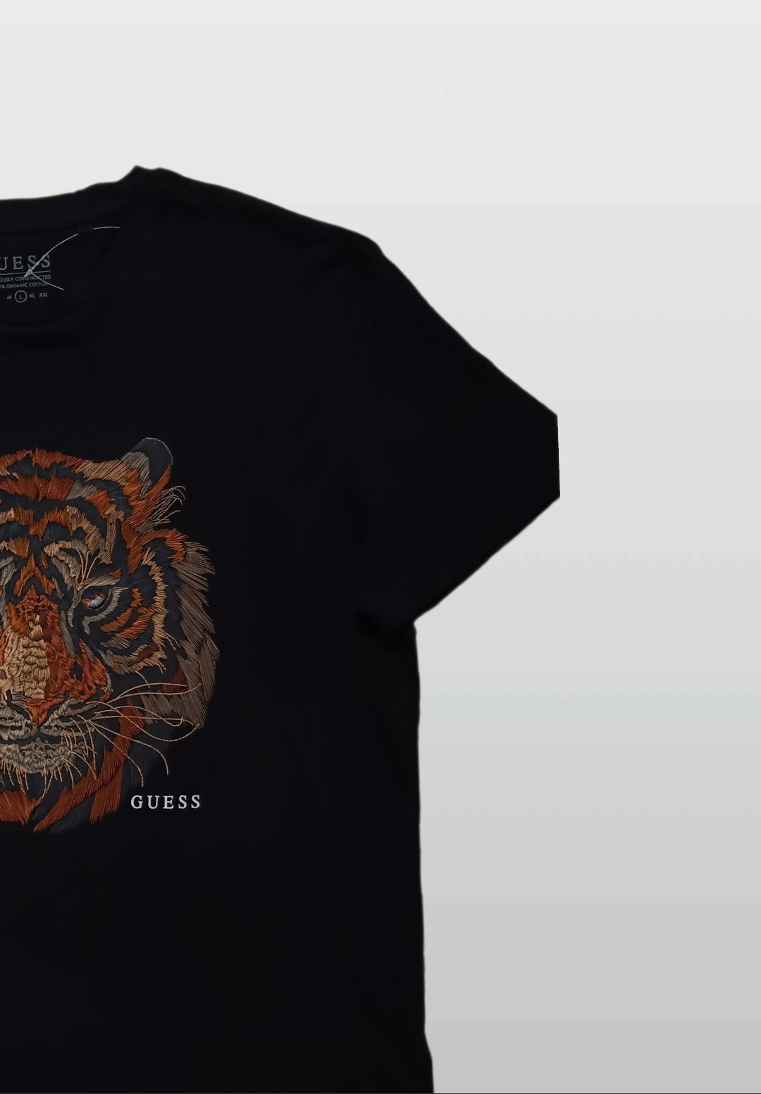 GUESS T-SHIRT BLACK LION