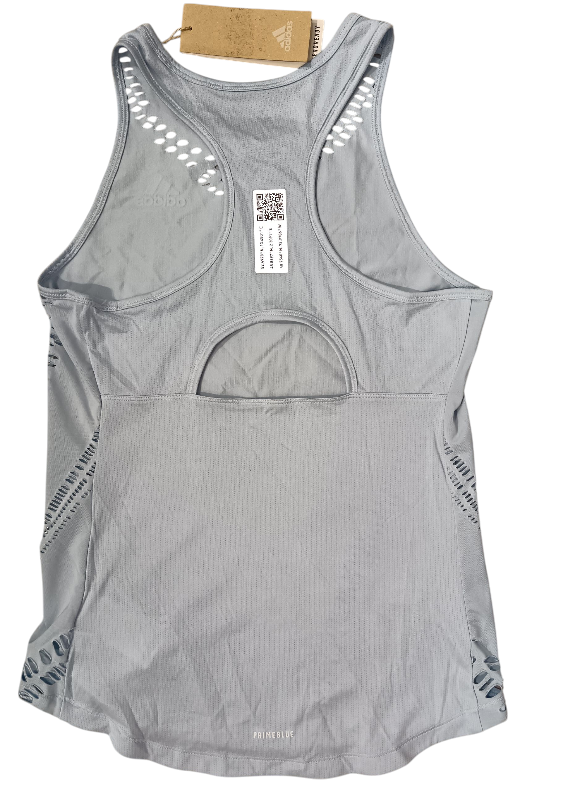 adidas PRIMEBLUE Women's clothing cut the color is cyan