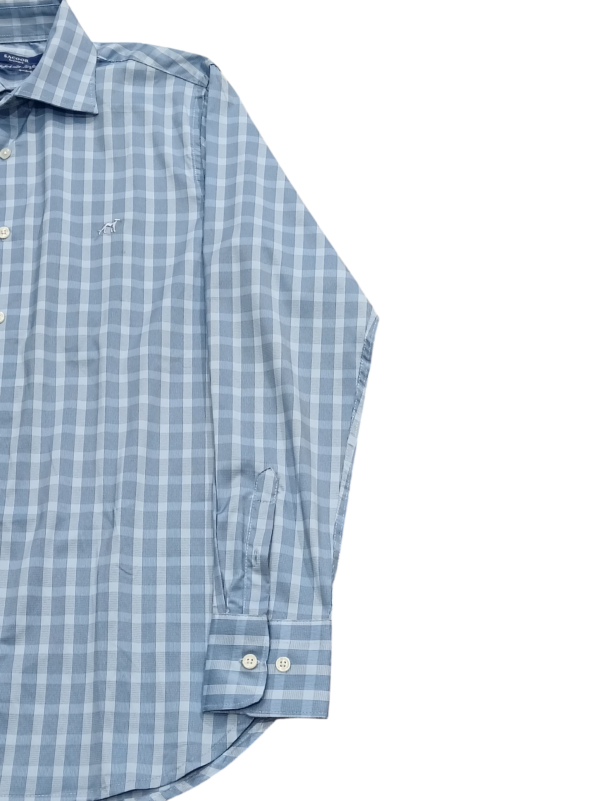 SACOOR BROTHERS Men's shirt long sleeve blue