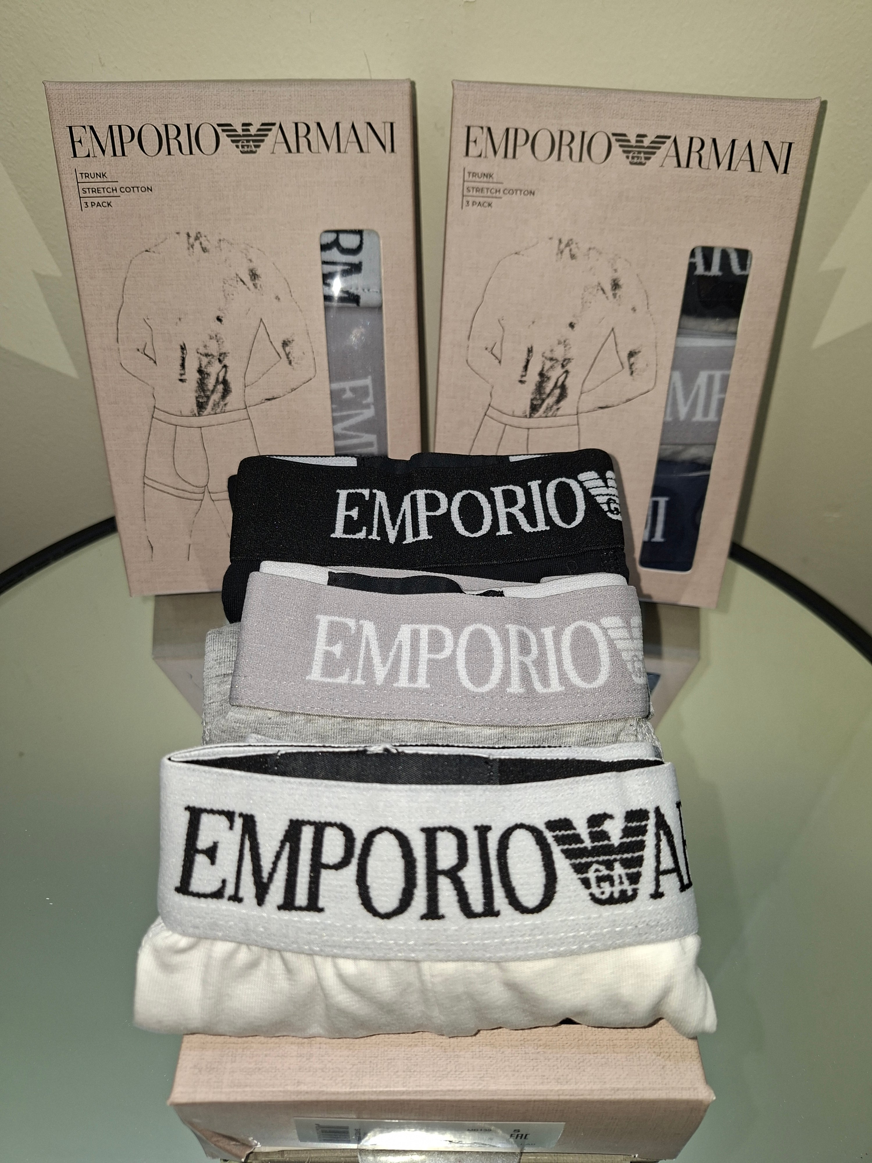 Emporio Armani Boxer Shorts Underwear 3-Pack NEU & OVP