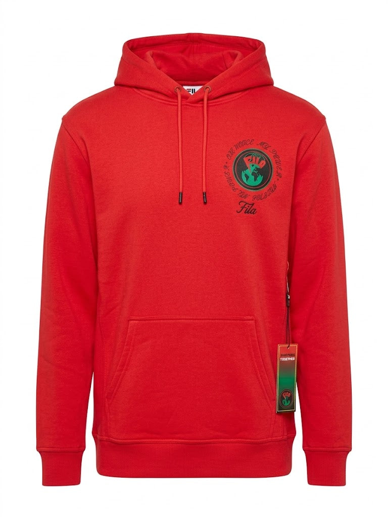 Fila Hunt Hoodie 'Red / Green Black Graphic' - (LM111137-622)