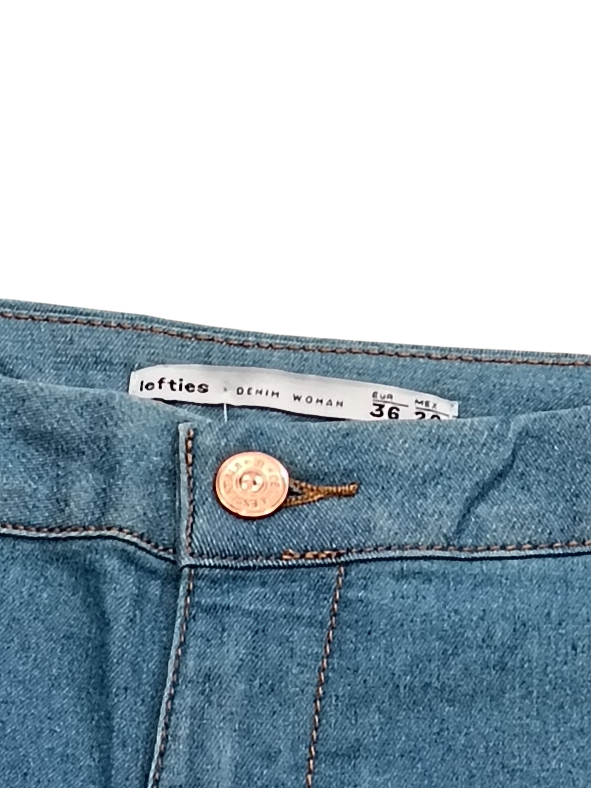 lefties denim woman Women's Jeans Shorts Blue