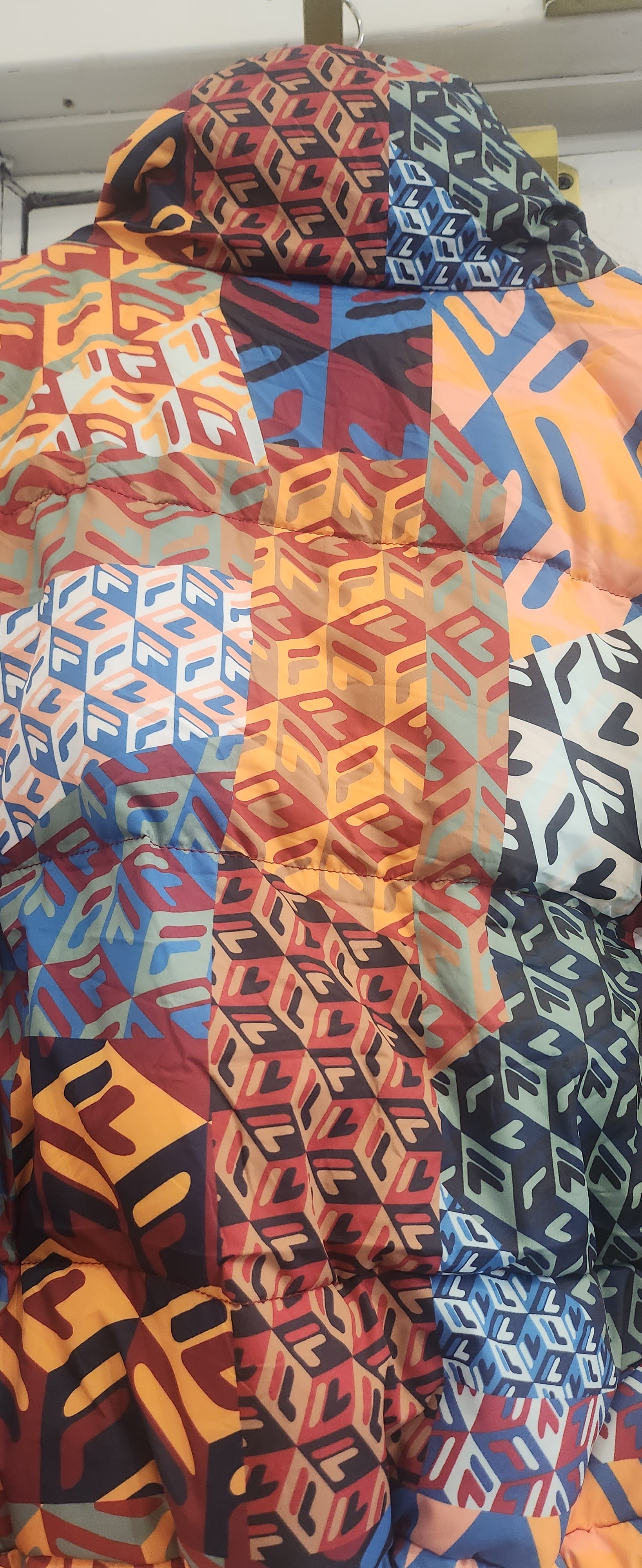 FILA SNAPOFF SLV CROP PUFFER