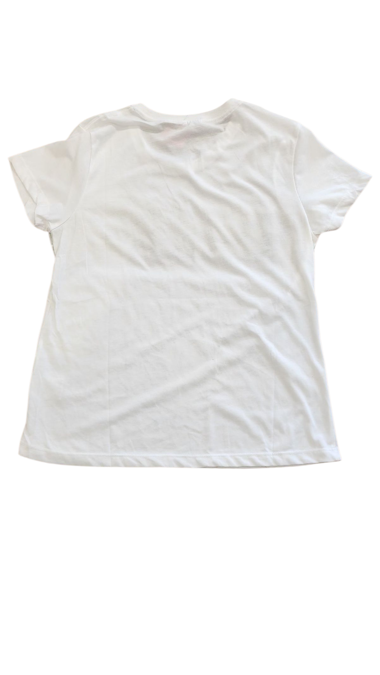 Dunlop Motorsport women's white T Shirt with Cameo Print