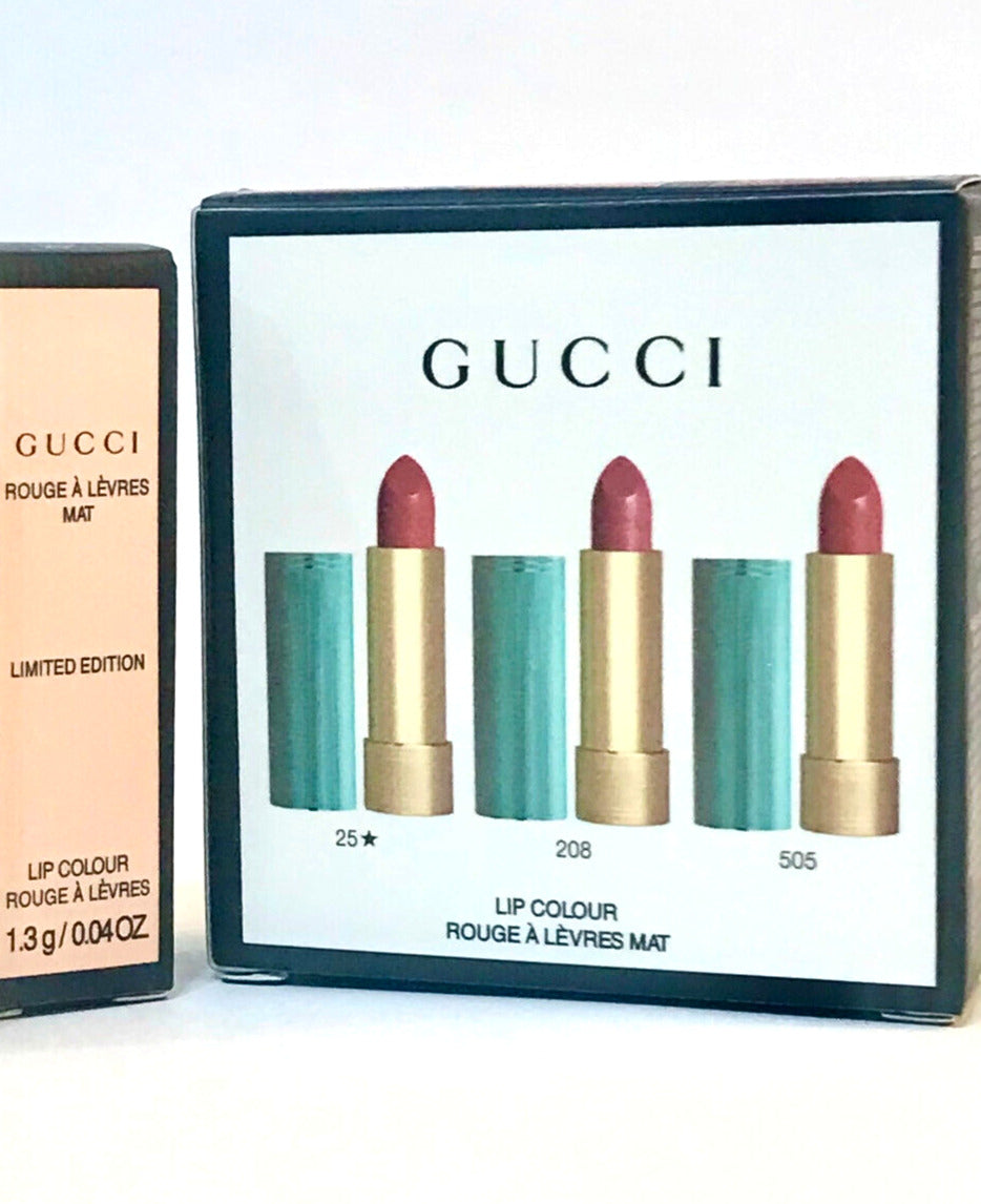GUCCI LIP COLOUR ROUGE A LEVRES MAT 25/208/505