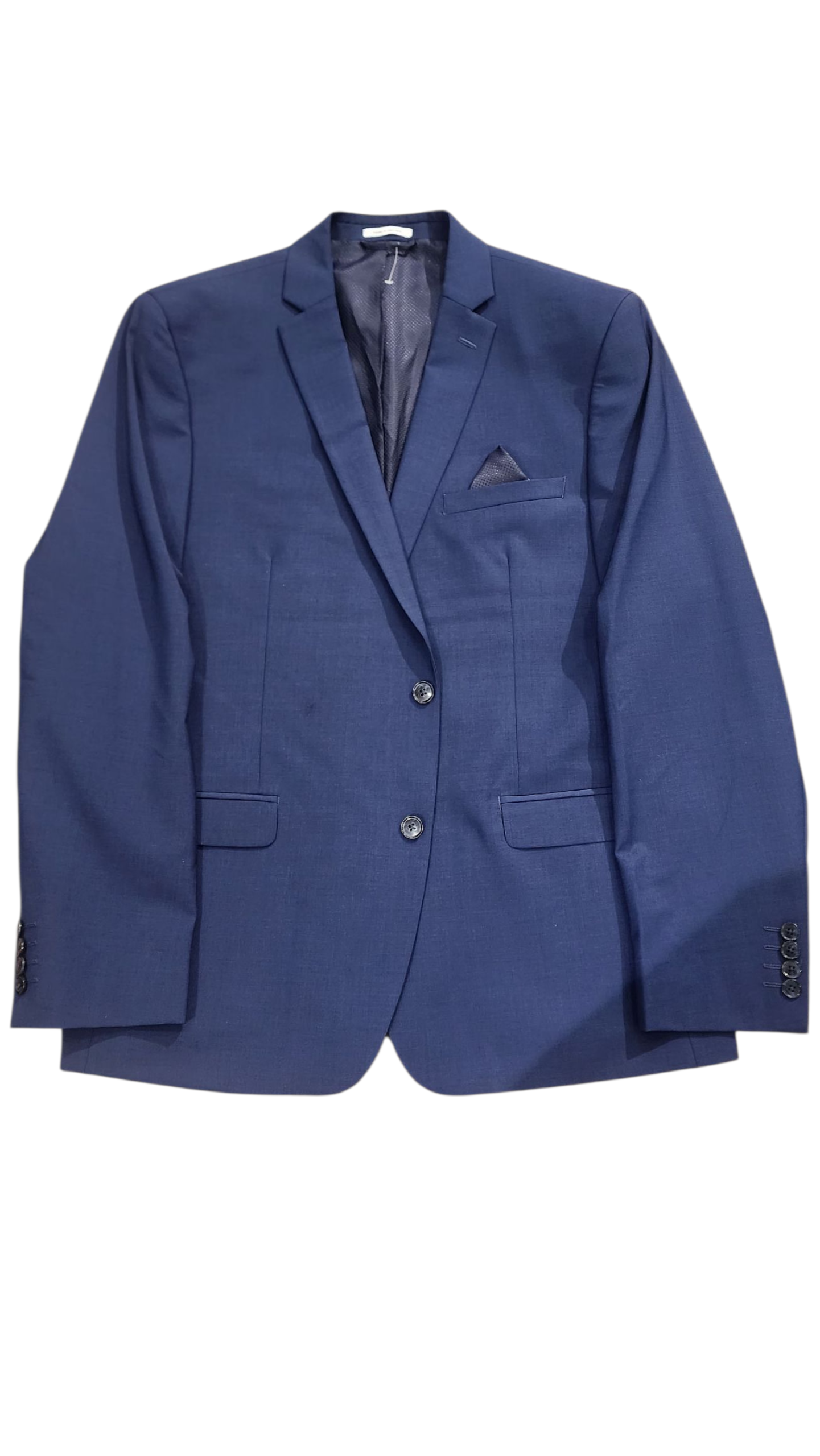 Bar III Blue Blazer Jacket with Pocket Square