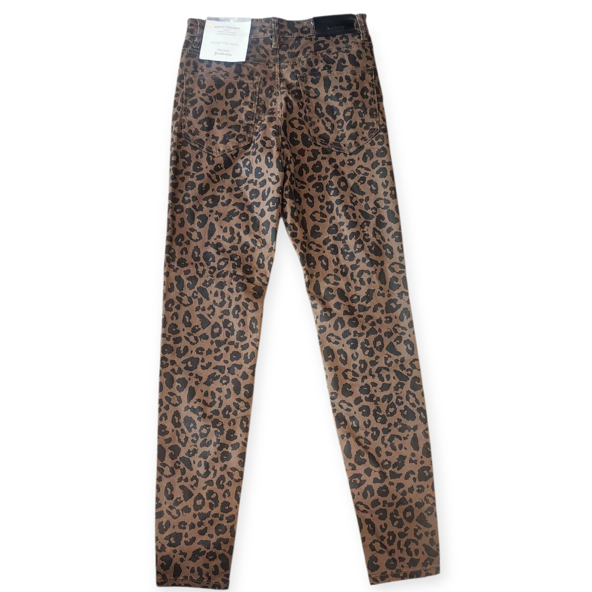 STRADIVARIUS WOMEN'S BROWN LEOPARD PRINT PANT