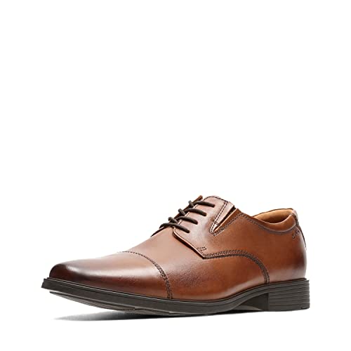 Clarks Men's Tyden Cap Oxford Shoe colour light brown