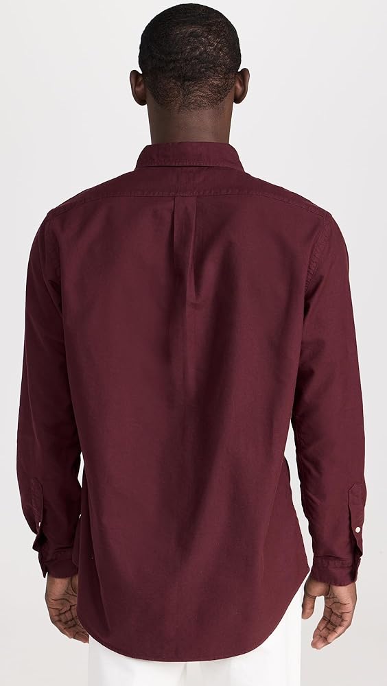 POLO RALPH LAUREN Men's Oxford Shirt wine