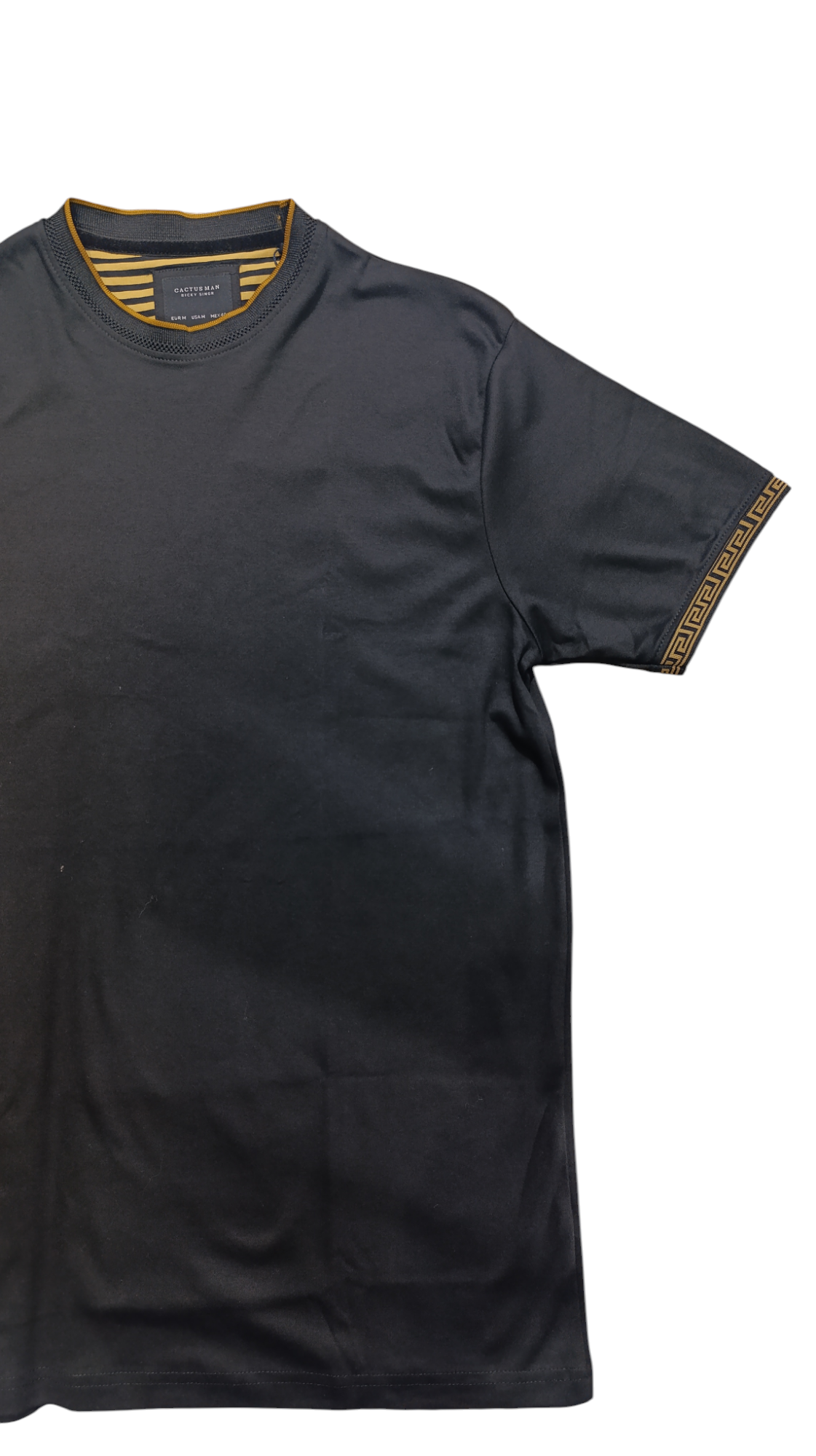 Man Ricky Singh Men’s Black Round Neck Half-Sleeve T-Shirt