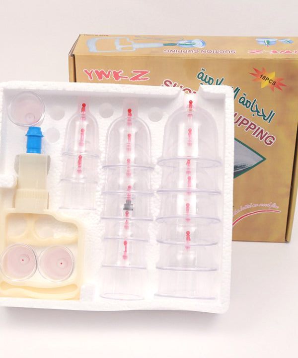 Pratexer 16-Piece Islamic Cupping Set - Islamic Cupping Box and Cups