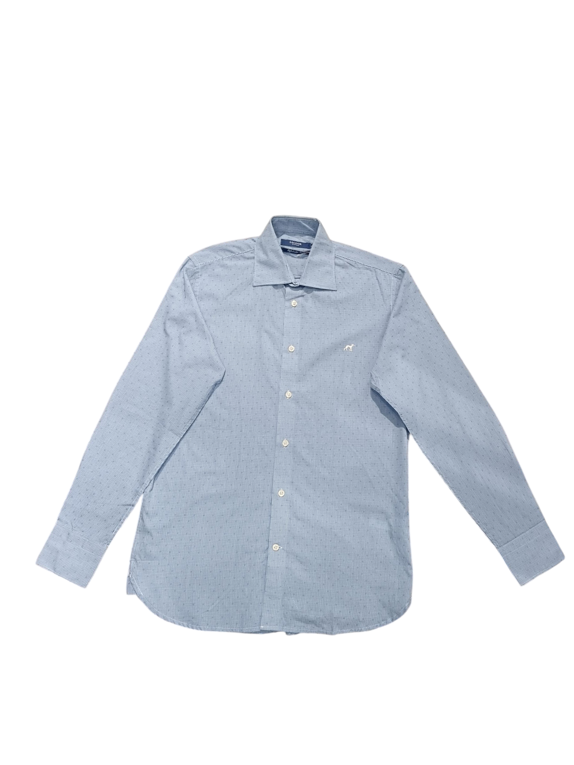 Sacoor Brothers Men's Slim Fit SHIRT BLUE M1