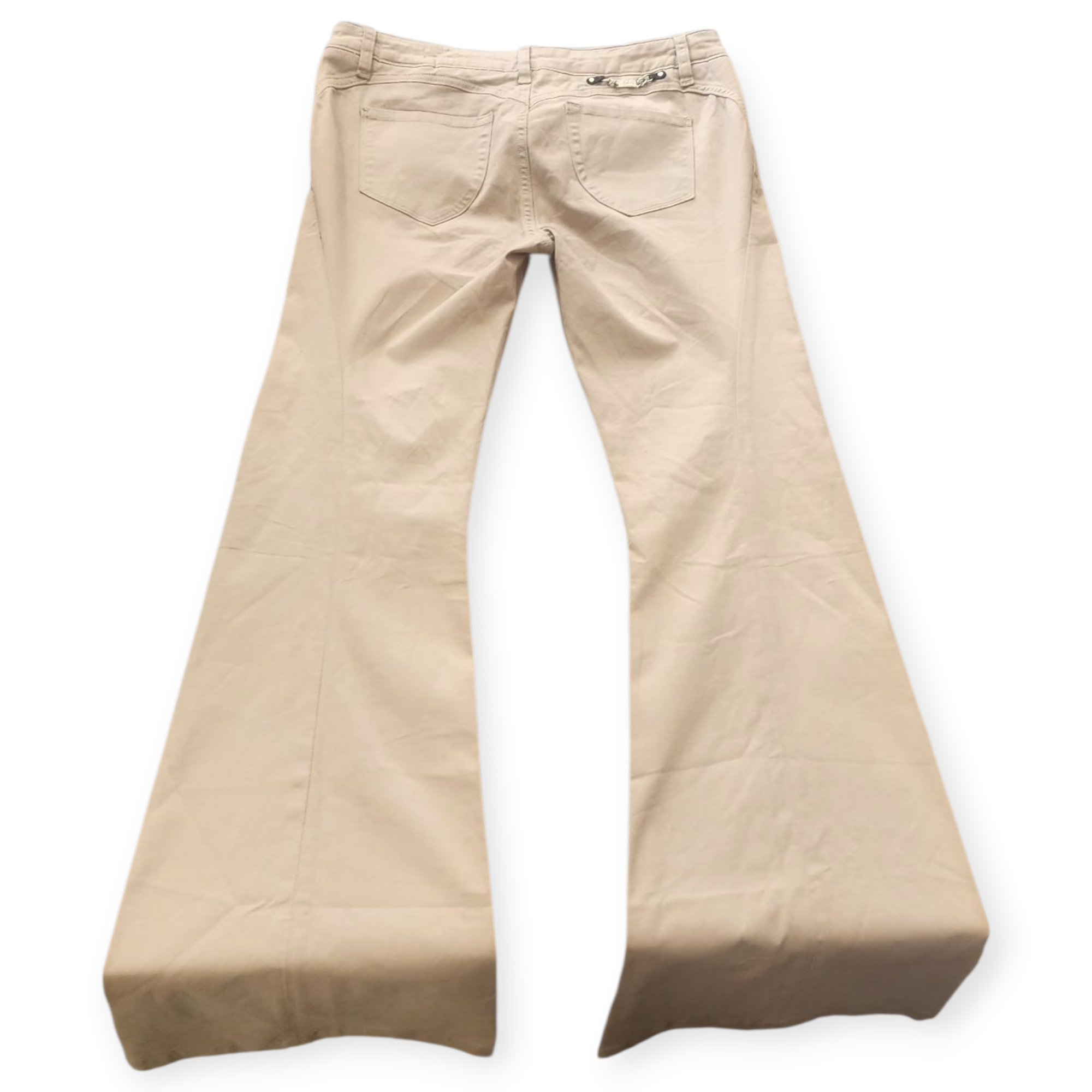 LEROCK WOMEN'S BEIGE COSMETIC JEANS