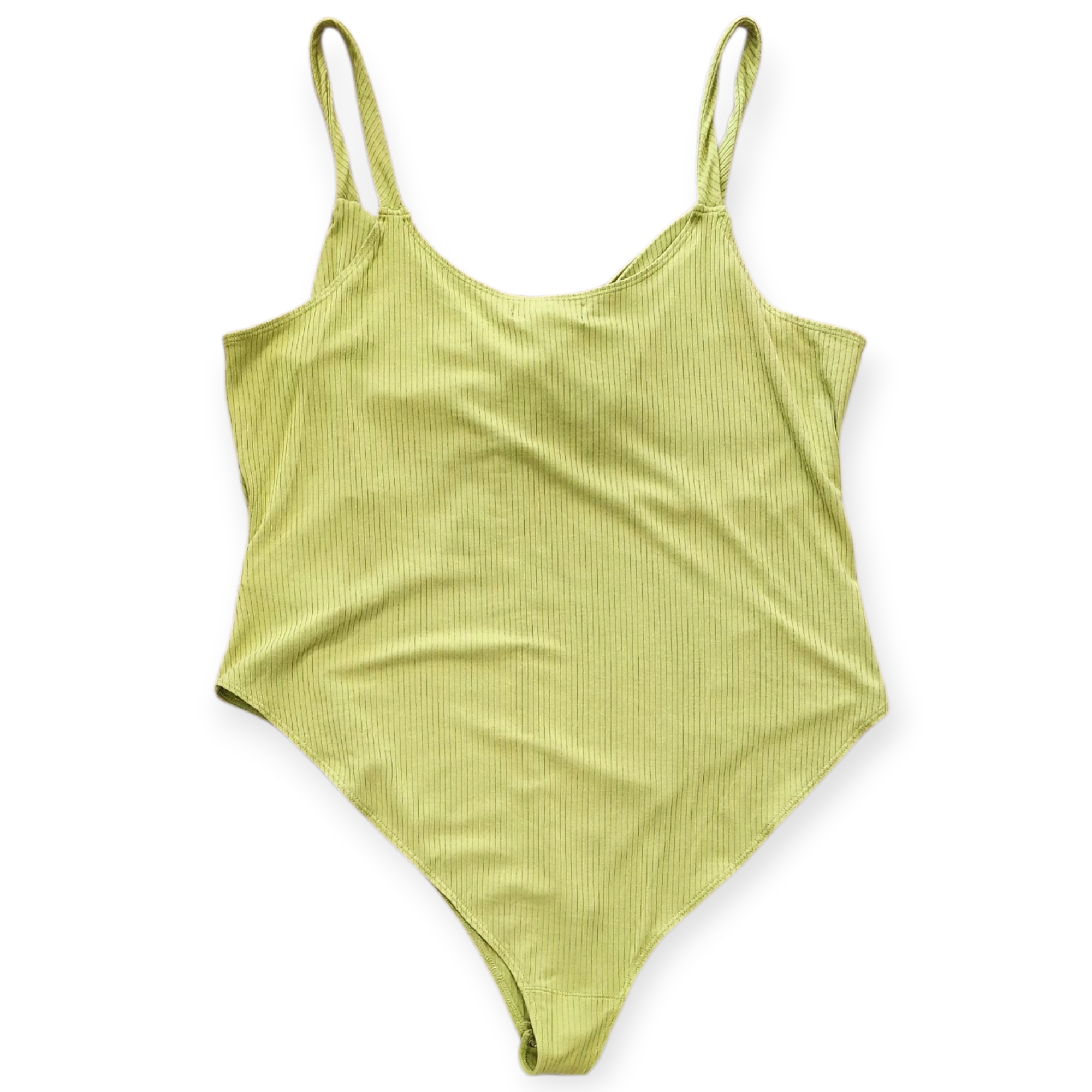 FOREVER 21+ WOMEN'S GREEN BODYSUIT