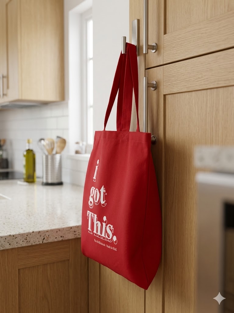 Gloo Printed Fold Up Shoulder Bag Red