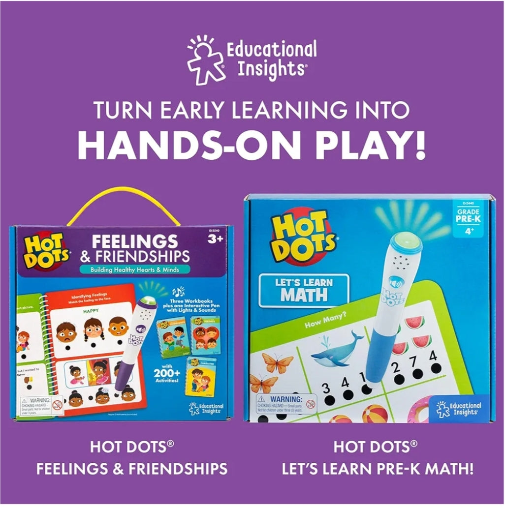Educational Insights Hot Dots Let's Learn Pre-K Reading - Learn to Read Preschool Workbook, Ages 3+