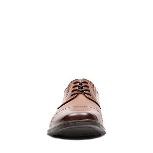 Clarks Men's Tyden Cap Oxford Shoe colour light brown
