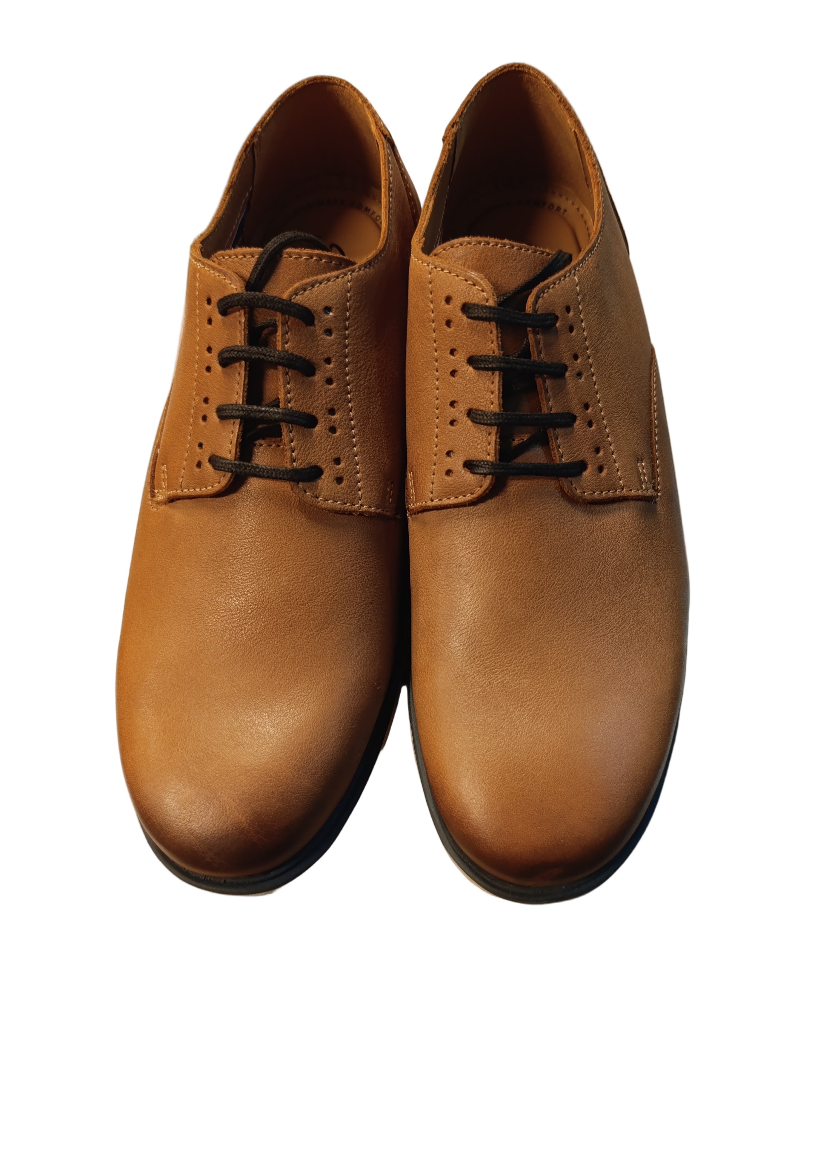 clarks shoes man's Glaston walk dark tan / 2025080008