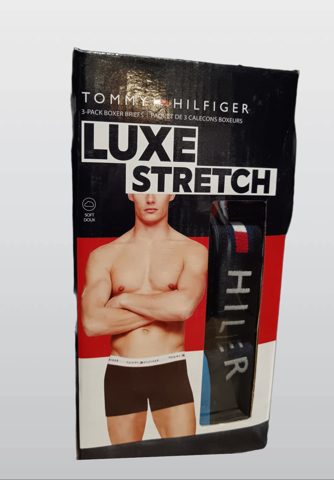 TOMMY HILFIGER 3-PACK BOXER LUXE STRETCH NAVY M21