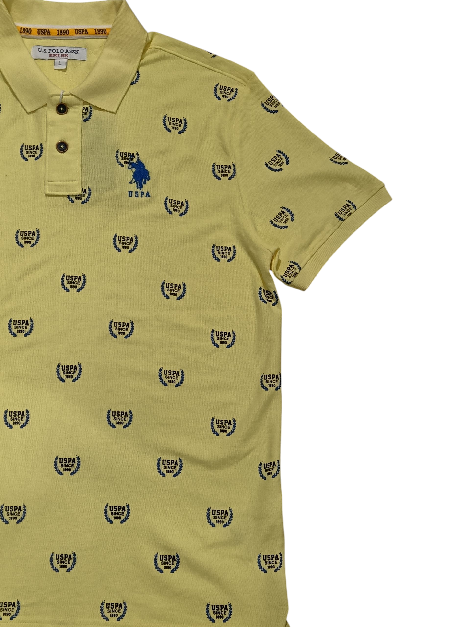 U. S.POLO ASSN SINCE1890 LIME YELLOW T-SHIRT