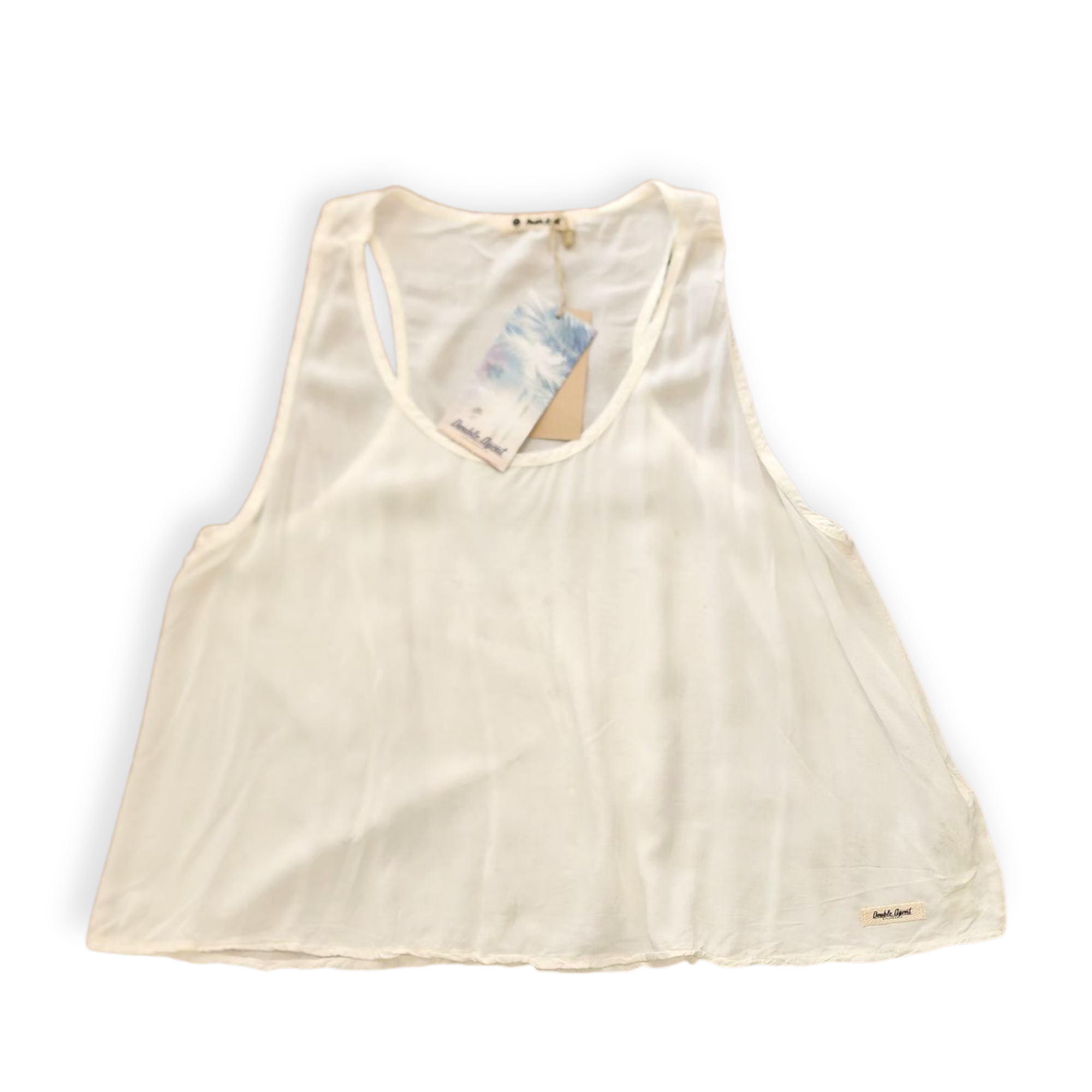 DOUBLE AGENT CALIFORNIA WOMEN'S OFF WHITE TANK TOP