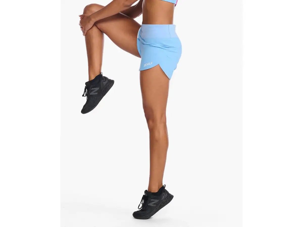 2XU Aero 3 inch Shorts - Mirage-White Reflective XS