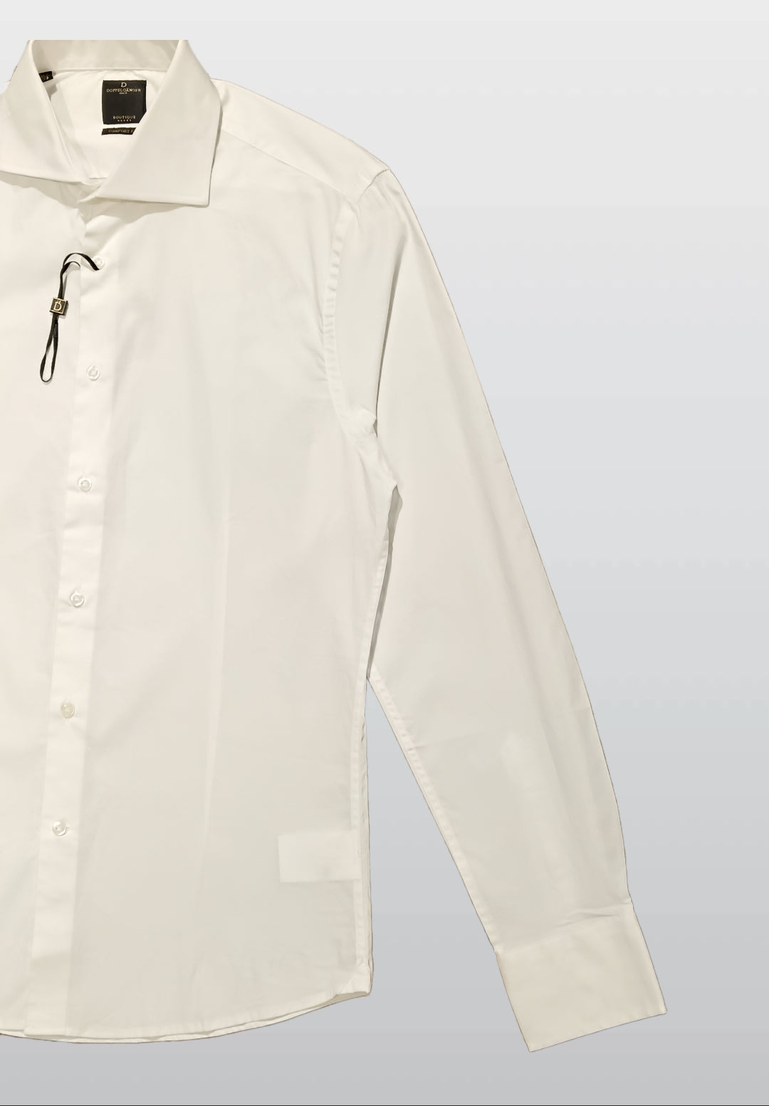 Doppelganger Men’s White Long-Sleeve Shirt – Classic Cotton Shirt