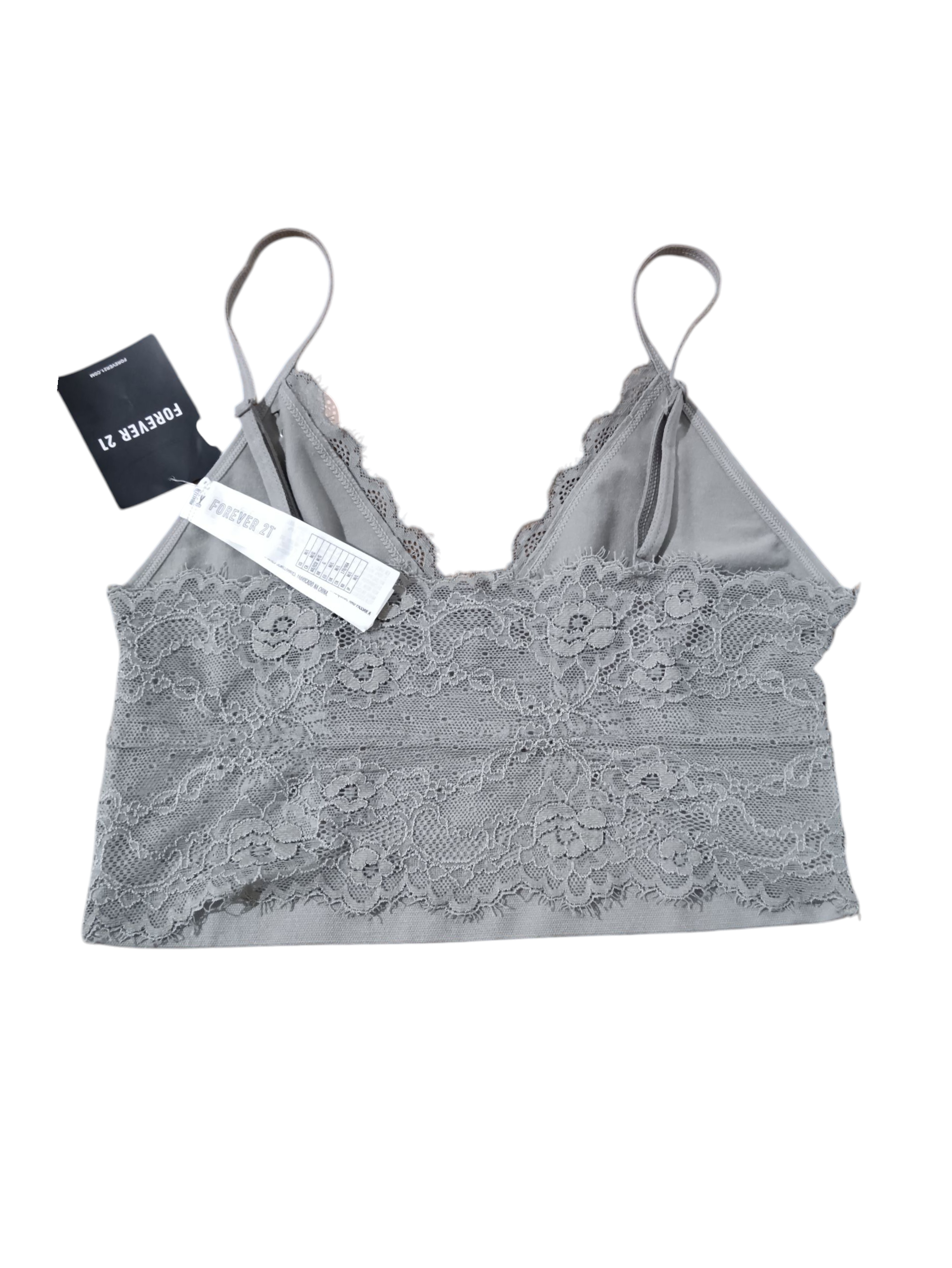 FOREVER21 Women's Bra Silver