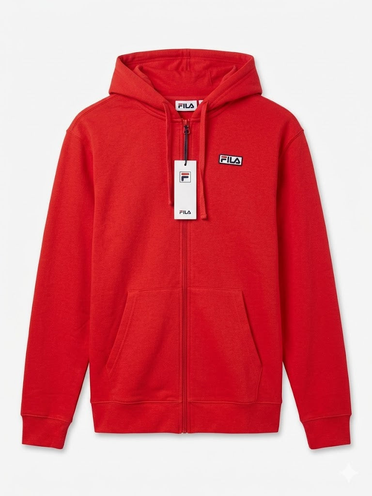 Fila Originals Full-Zip Hoodie 'Red' - (LM13D367-622)