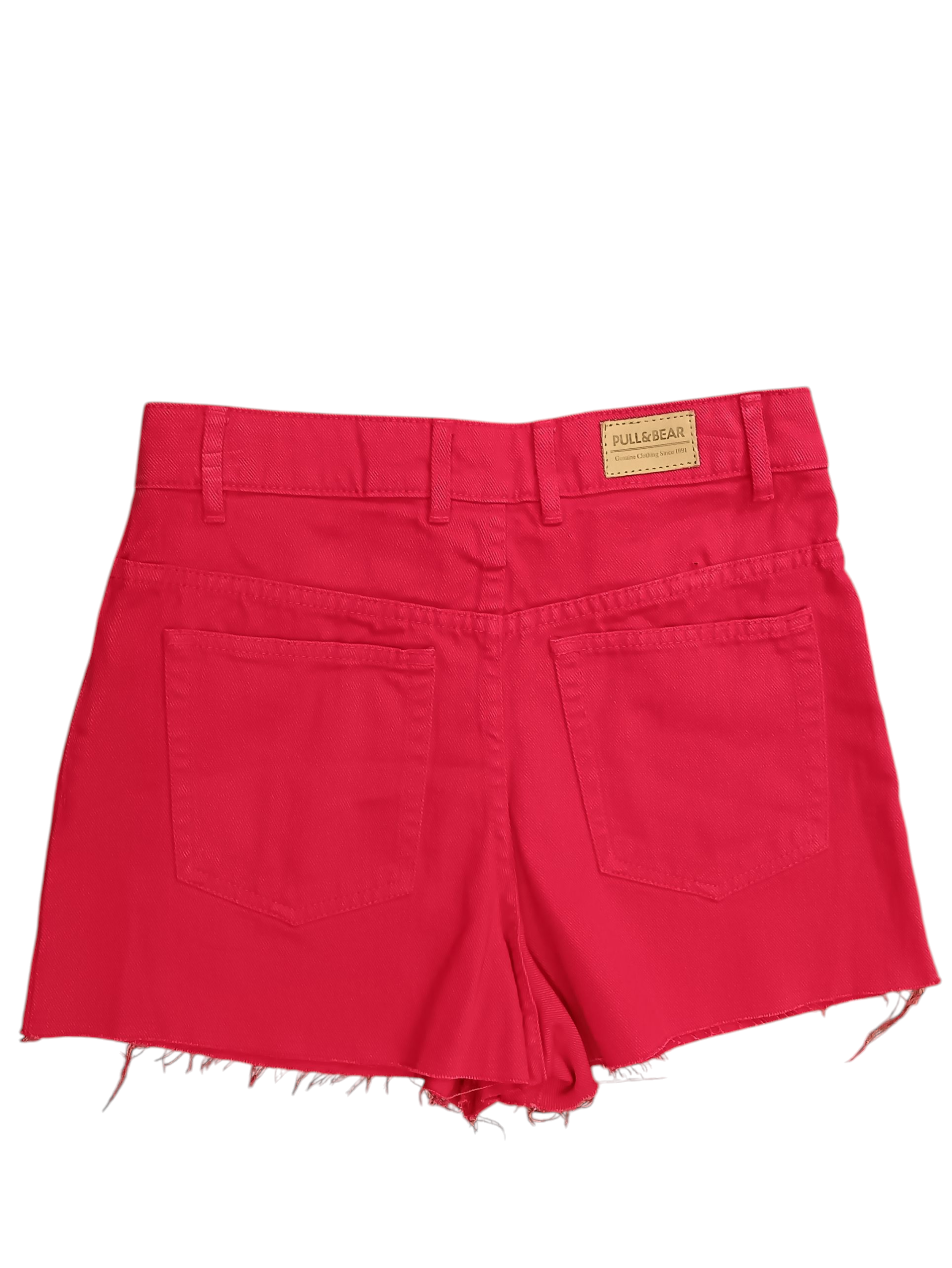 PULL&BEAR DENIM Women's Jeans Shorts Red