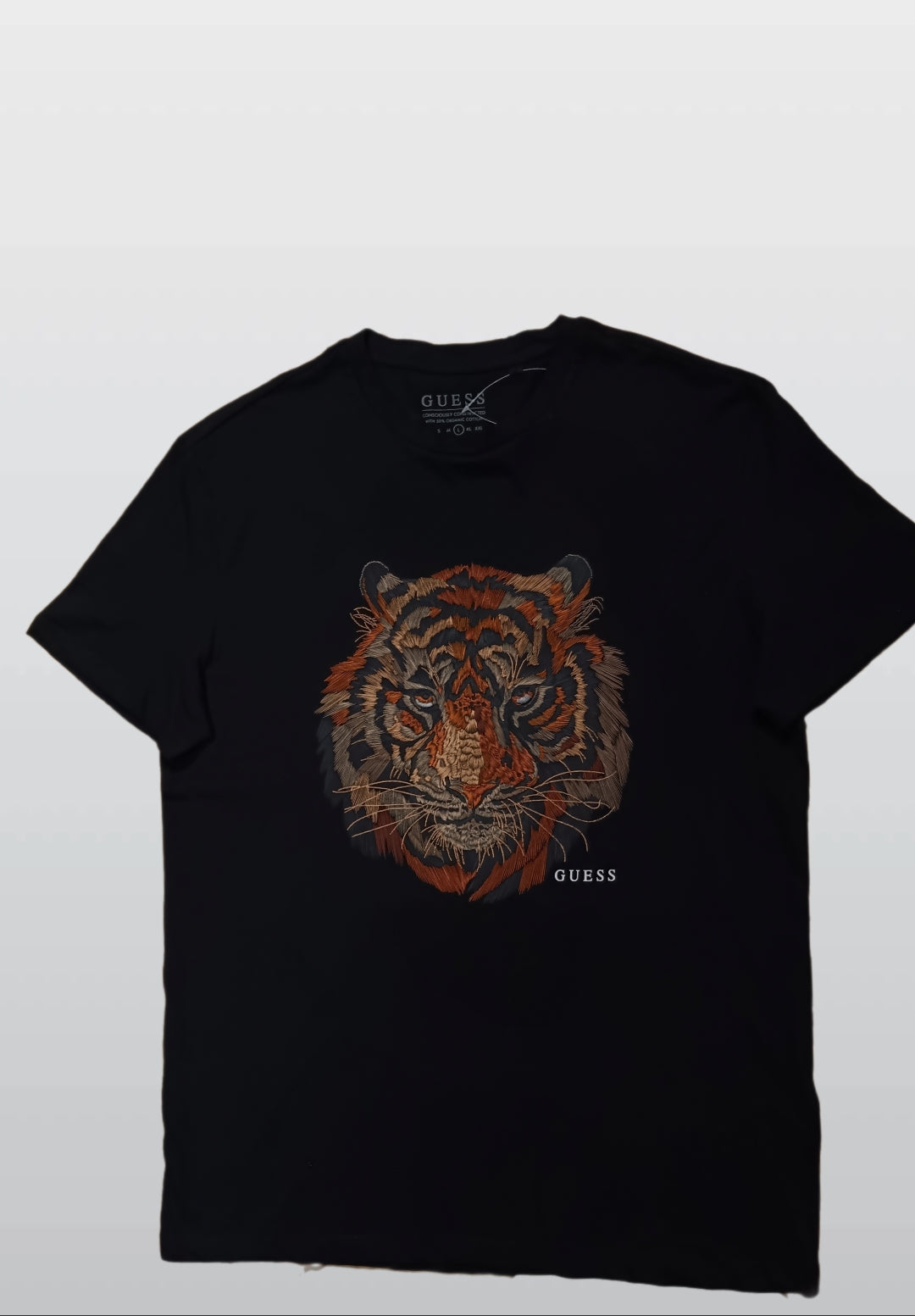 GUESS T-SHIRT BLACK LION