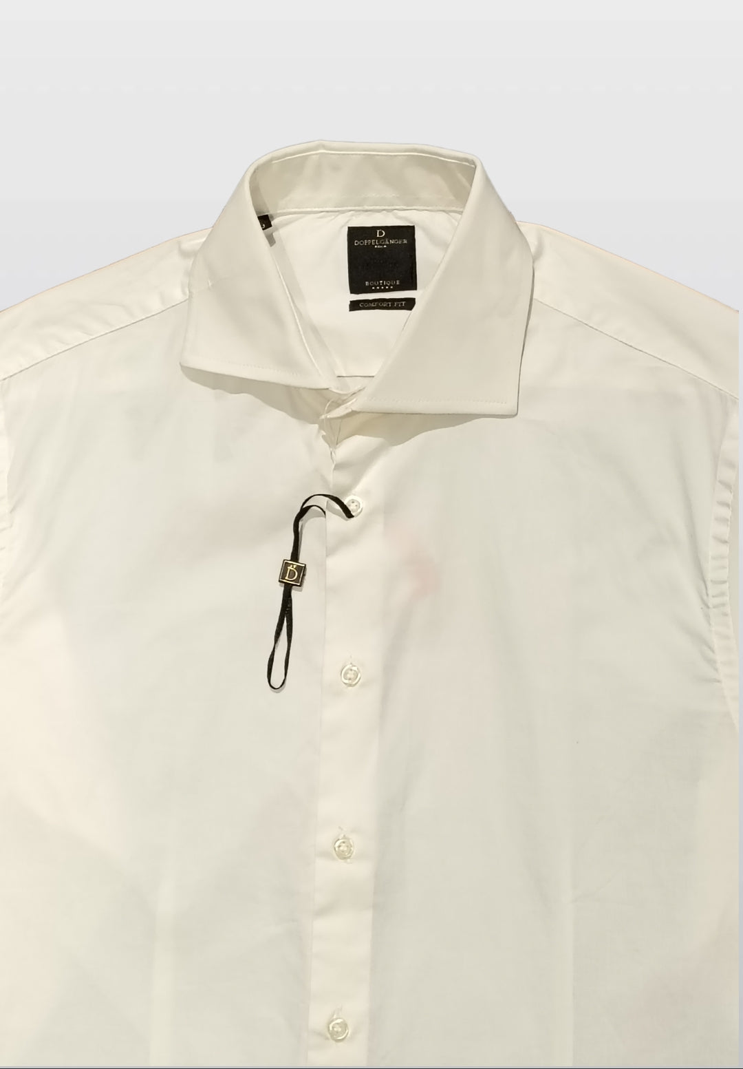 Doppelganger Men’s White Long-Sleeve Shirt – Classic Cotton Shirt
