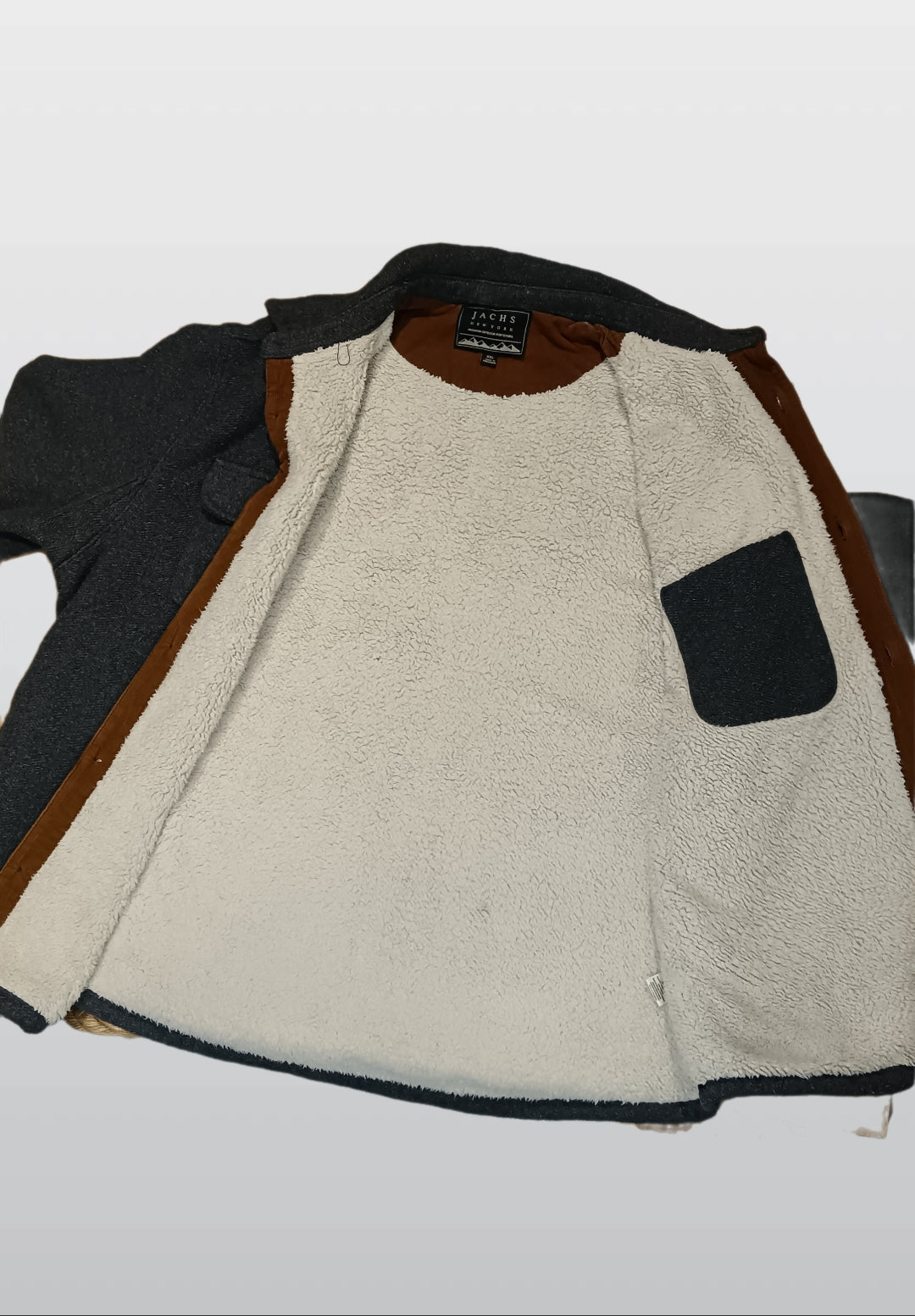 JACHS New York Men’s Gray Winter Jacket – Warm & Stylish Outerwear