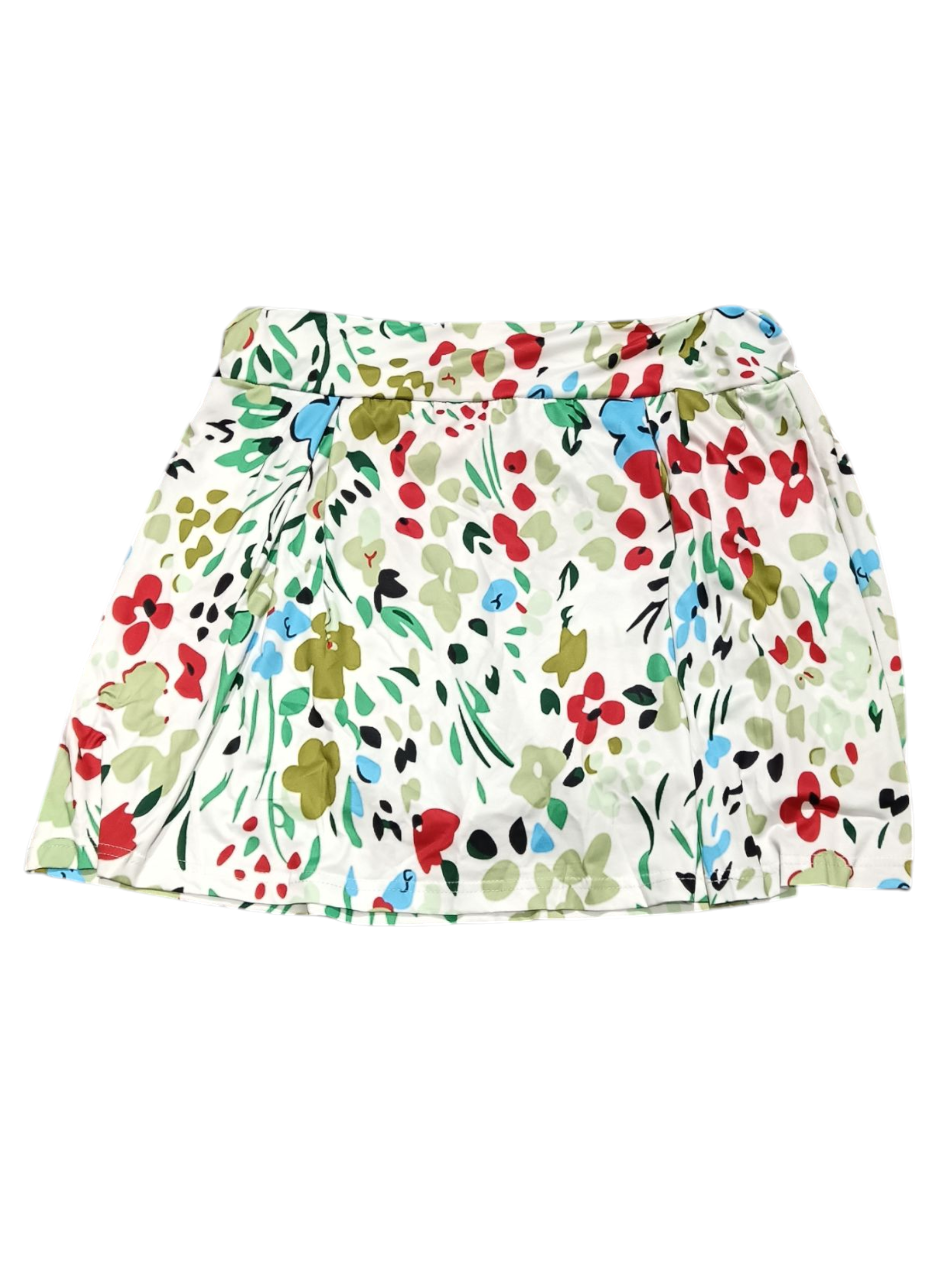 bulletgxll Tropical Leaves women's High waisted swim skirt