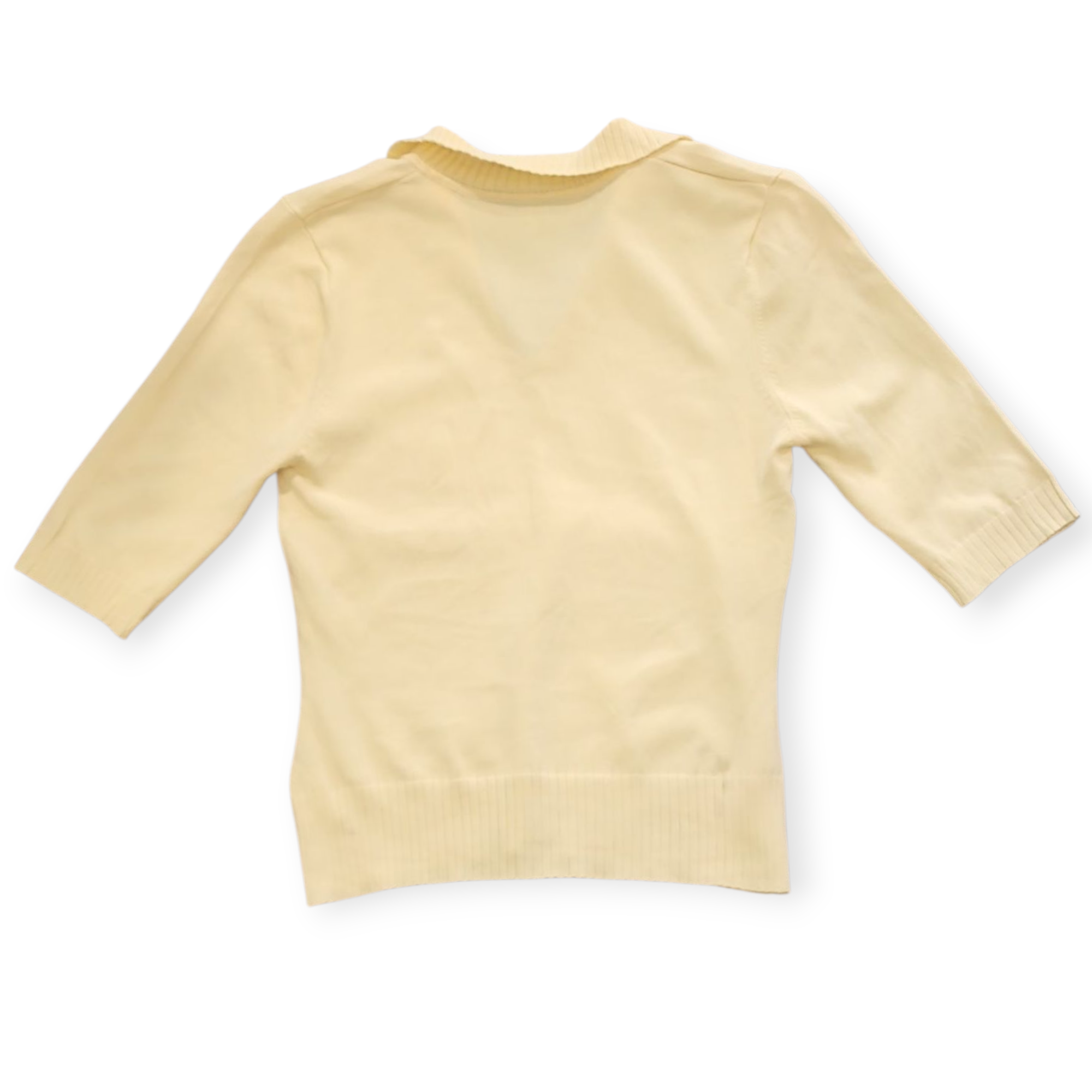 WOMEN'S YELLOW SHORT SLEEVED TOP