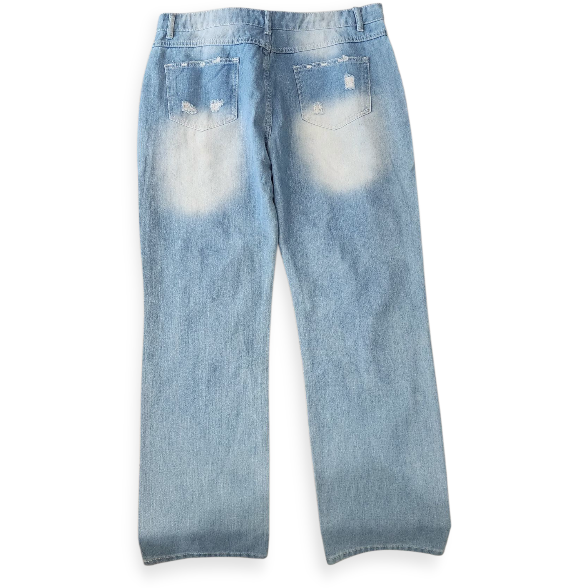 WOMEN'S RIPPED JEANS LIGHT BLUE