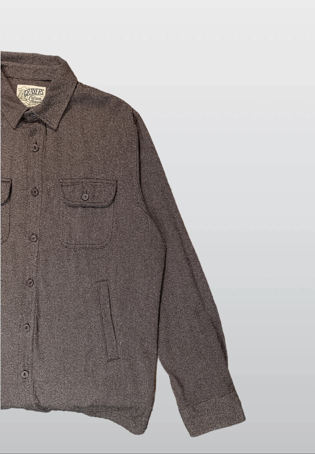 Grayers Outdoors Men’s Brown Shirt Jacket – Durable Casual Outerwear