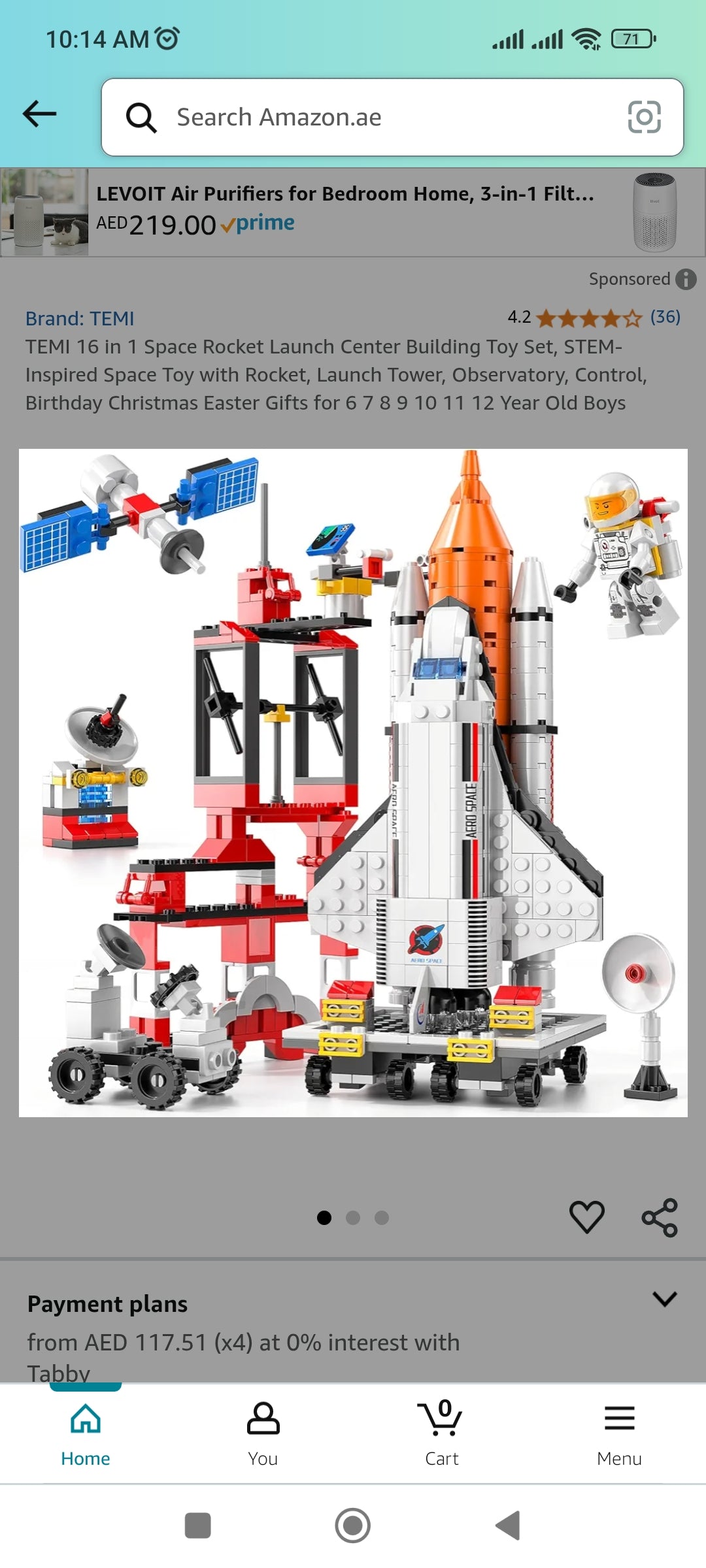 16 in 1 Space Rocket Launch Center Building Toy Set