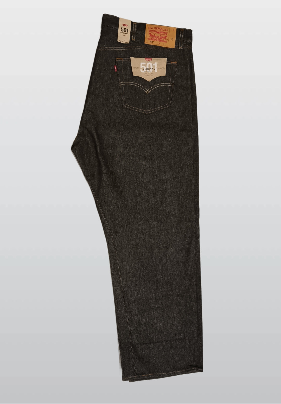 LEVI STRAUSS & CO 501 GRAY JEANS STRAIGHT LEG M4