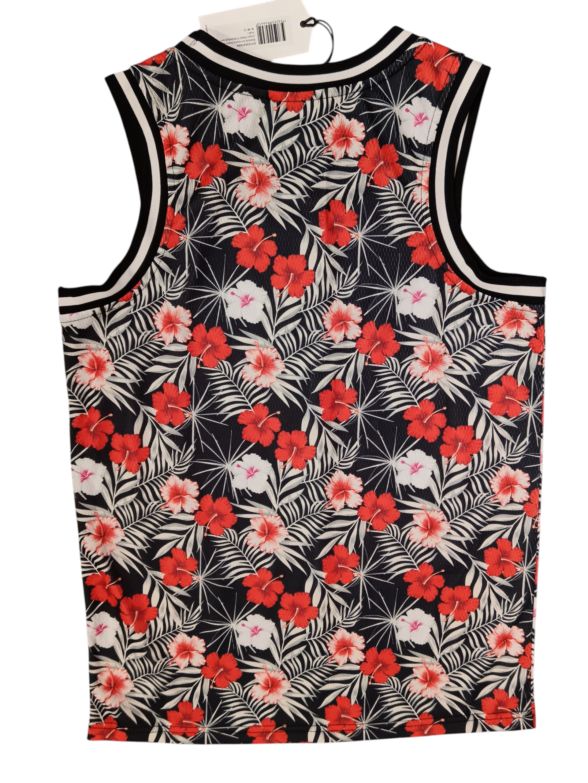 Wesc Women's T-shirt black color Ziad red and white