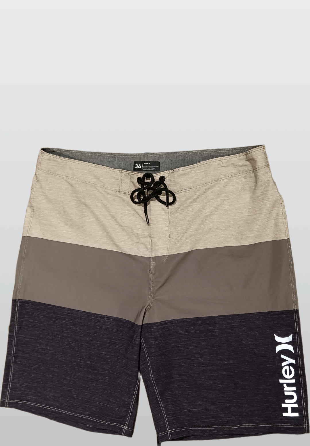 HURLEY BOARD SHORTS SWIMWEAR DARK SMOKE GRAY M11
