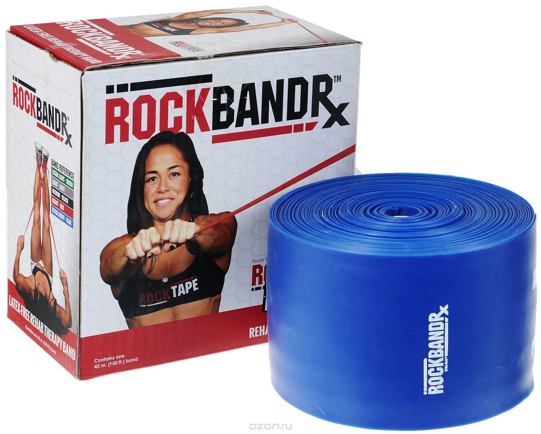 RockTape RockBand RX Extra Heavy Blue Later Free Rehab Therapy Band - No package